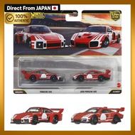 Hot Wheels Premium 2-Pack Porsche 935 / 2018 Porsche 935 Toy Vehicle Miniature Car for Ages 3 and Up