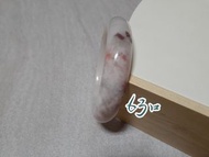 【三寶坊】天然金絲玉手鐲 63圈口 櫻花粉 平安鐲 手鐲大圈口 N210