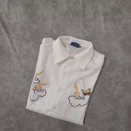 Kemeja Romantic Crown x Mark Gonzales, Kemeja Sukajan, Kemeja Kpop, Kemeja Fashion, Not stussy carha