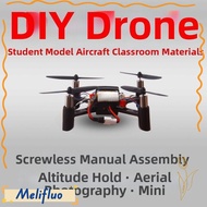 MELIFLUO DM002 Drone Aerial Model, Multistyles Mini Drone Quadcopter Assembly Toy,  Aircraft Accesso