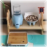 有趣的大象造型免濕嘴餵食器自動餵水器慢速餵水器兔子碗寵物飲水機大容量小寵物飲水碗