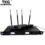 TKG ULXD24D dual channel professional outdoor sound system mic stage Cordless microphone uhf wireless true diversity microphone