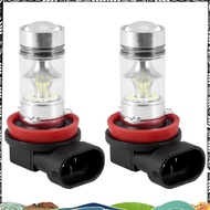 2X H8 H11 H16 6000K White 100W High Power LED Fog Light Driving Bulb DRL