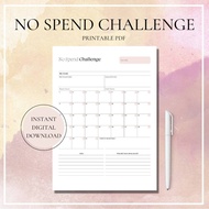 2026 Digital Planner, No Spend Challenge, No Spend Tracker, Printable Savings Spreadsheet, Savings T
