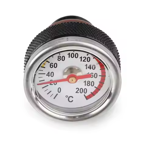 W91F Motorcycle Dirt Pit Bike Parts Oil Caps Temperature Gauge M20x1.5 0-200℃ Meter