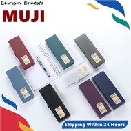 LE MUJI Multi-สี1Pcโปร่งใสง่ายขัดกล่องดินสอFrostedพลาสติกดินสอปากกากล่องเก็บของอุปกรณ์สำนักงาน