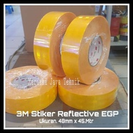 3m Reflective Diamond Garde EGP Sticker Yellow Color Size 2" IN x 45.M Scotchlite Wasp Nest 3M