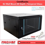 CentRacks 6U (60cm x 35cm x 60cm) Wall Mount Server Rack (CM6UB600/CP6UB600)