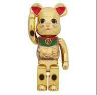 BE@RBRICK ( 招財貓 ）招き猫 小判 開運 弍 金メッキ 1000％