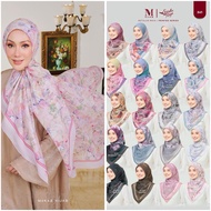 [FAST SHIPPING ]  Tudung bawal Minaz Hijab PRINTED RAYA Bidang 45 Classic Cotton Voile senang bentuk