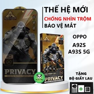 OPPO A93S / A92S tempered glass anti-peeping, full screen, Screen protector - Panda