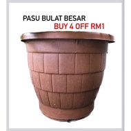 Pasu bunga hitam / Pasu bunga besar bulat / pasu bunga bulat besar / big pot circle pasu besar bulat