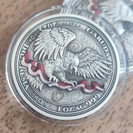 koin perak bullionsot garuda indonesia antiqued 1oz silver not antam