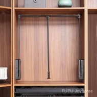 Retractable Pull-Down Wardrobe Clothes Hanger – Dual Buffer and Auto-Retract for Tall Cabinets
