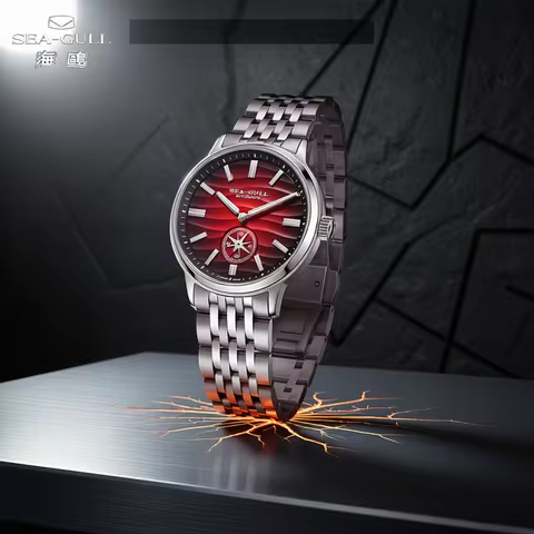 Seagull Watch 39.5mm Men's Watch 5Bar Waterproof Automatic Mechanical Watches Luminous Watches for M