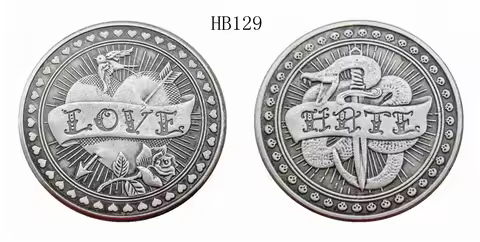 Love and Hate Decision Coin