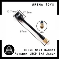 HGLRC Mini Hammer Antenna LHCP SMA Needle 2.5dBi Super 5.8G FPV Drone