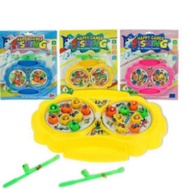 Fish catching rotating with magnet with fishing rod toys