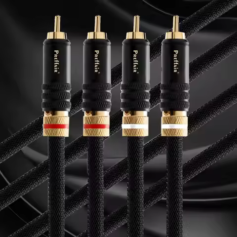 Canare L-4E6 RCA Audio Cable RCA Interconnect Cable Silver Plated RCA Locking Connector HIFI 2RCA Bl