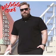 BAJU SAIZ BESAR BERKOLER POLO Lelaki 10XL, 8XL, 7XL,6XL, 5XL, 4XL, 3XL T-Shirt Plain Plus Size Men B