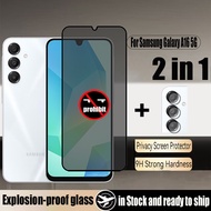 A16 5G 2 in 1 Anti-peeping Tempered Glass Privacy Screen Protector For Samsung Galaxy A16 A55 A35 4G