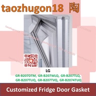 LG Customized Refrigerator Fridge Door Gasket Rubber GR-B207DTM GR-B207WLQ GR-B207TLQ GR-B207TUQ GR-B207TVQ GR-B2074TUQ