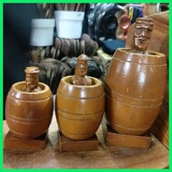 ▥ ❁ BAGUIO City souvenir ( BARREL MAN) wood carvings