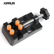 KIPRUN Mini Bench Clamp Flat Table Vice, Adjustable Drill Press Vice DIY Sculpture Tool, for DIY Jewelry Walnut Nuclear Drilling Carving Watch Repair Tool