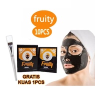ready! hope store - [ 1 box 10 pcs ] bpom masker wajah fruity naturgo
