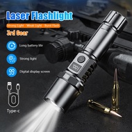Outdoor flashlight Zoomable lampu suluh camping light Waterproof Night Lighting torch base magnet 5 