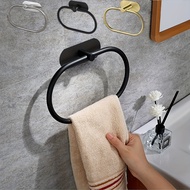 Simplicity Fashion Towel Holder / Adhesive Towel Ring Wall-mounted Towel Hanger Gold Black Silver Ba