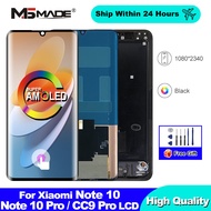 AMOLED For Xiaomi Note 10 Display LCD Touch Screen For MI Note10 Pro CC9 Pro LCD Replacement Parts F