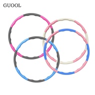 GUOOL Weighted Fitness Hoop Workout Indoor Sports Entertainment Diameter 37.4inch Portable Equipment