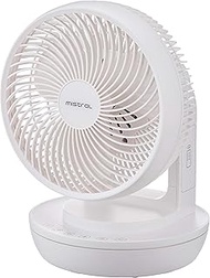 MISTRAL MHV901R Mimica Series High Velocity Fan with Remote Control, 9", White