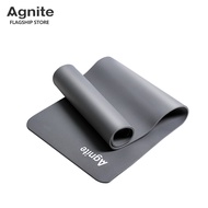 Agnite (ของแถมฟรี) เบาะโยคะ เสื่อโยคะ เบาะรองออกกำลังกาย แผ่นรองโยคะ กันลื่น หนาพิเศษ แผ่นใหญ่ คุณภา