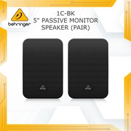 BEHRINGER 1C-BK 5.5" Passive 2-way Monitor Speakers (pair) c/w Bracket - Black