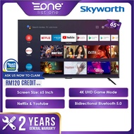 Skyworth 65" 4K UHD Dolby Vision 65SUC7500 Android 10.0 Smart Led TV (KL &amp; Sel Area Own Lorry Delivery)