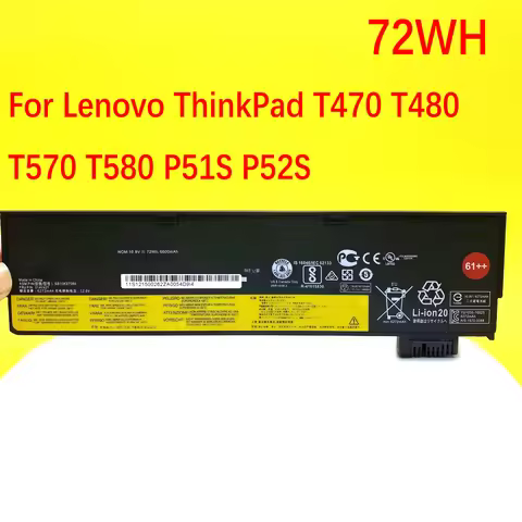 NEW Laptop Battery For Lenovo ThinkPad T470 T480 T570 T580 P51S P52S 01AV423 01AV424