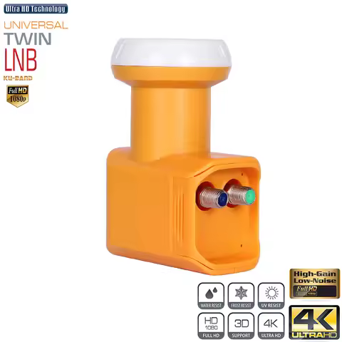 HD Digital Universal LNB DVB S/S2 High Gain Low Noise 0.3db KU Band Twin LNB Dish TV HD KU Band LNBF