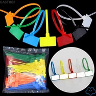 CACTUOE 100pcs Cable Tag Easy Mark Tag Labels Markers Mesh Wire Marker Colorful Tag