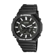 ✅ Men's Watches D-ZINER 8287 Sport Dual Time Rubber Casual Fashion Watch CUCU