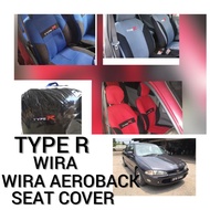 Proton WIRA/WIRA AEROBACK TypeR Fabric Car Seat Cover Auto lnterior