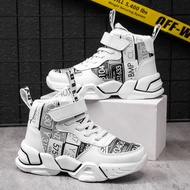 Children Shoes Boy Sneakers Fashion Print  Designer High Top Sneakers Kids Shoes Boy Sports Casual