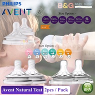 Philips Avent Natural Baby Milk Feeding Bottle Teat Nipple Puting Botol Susu Newborn Fast Flow 9m+