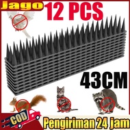 {12PCS}43cm Anti-Cat Plastic Spike Tool Anti-Cat Plastic Nails Bird Spikes Anti-Cat Fence Spikes Ant