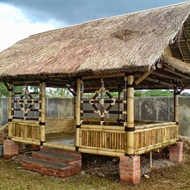 SAUNG GAZEBO BAMBU - PESANAN KHUSUS PEMBUATAN GAZEBO - BELIEVESTORE7