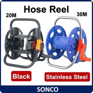 SONCO 50M Garden Hose Reel Portable Water Garden Hose Outdoor Multipurpose Gardening Watering Hose R