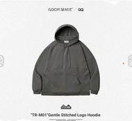 「1號」goopi GOOPIMADE "TR-M01"Gentle Stitched Logo Hoodie - Taupe
