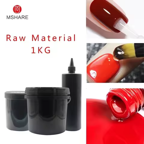 MSHARE 1KG Base Coat / Top Coat / Tempered No Wipe Top Coat / No Wipe Matte Top Coat / Blooming Gel 