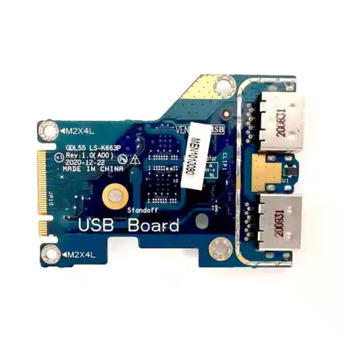 Original Power USB Board for DELL G15 5510 5511 USB IO Small Board GDL55 LS-K663P